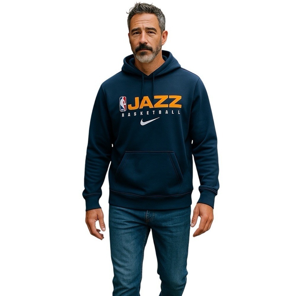 NBA‎ Utah Jazz Nike Basketball Pullover Hoodie Sweatshirt Size L
